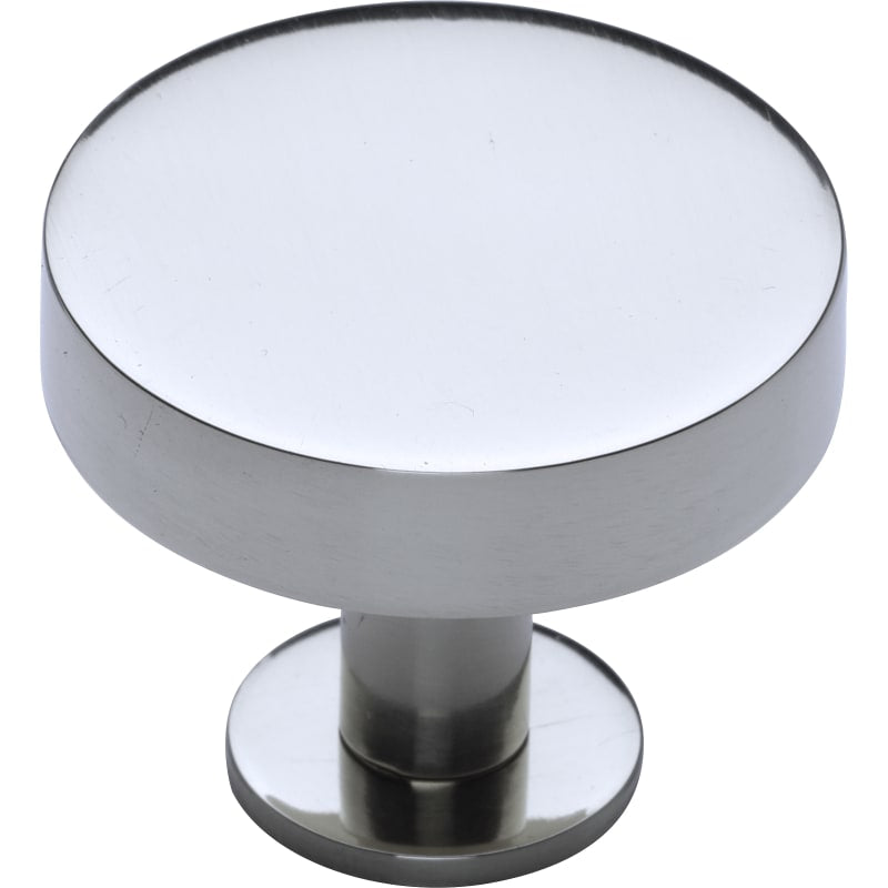 Knurled Disc Cabinet Knob with Rosette