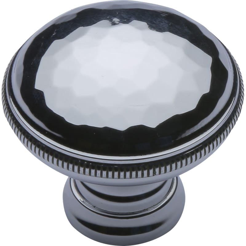 Ashley Norton Hammered Cabinet Knob - Polished Chrome