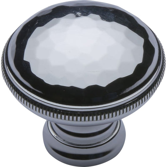 Ashley Norton Hammered Cabinet Knob - Polished Chrome