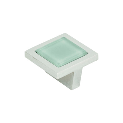 Atlas Spa Length Square Knob - Brushed Nickel