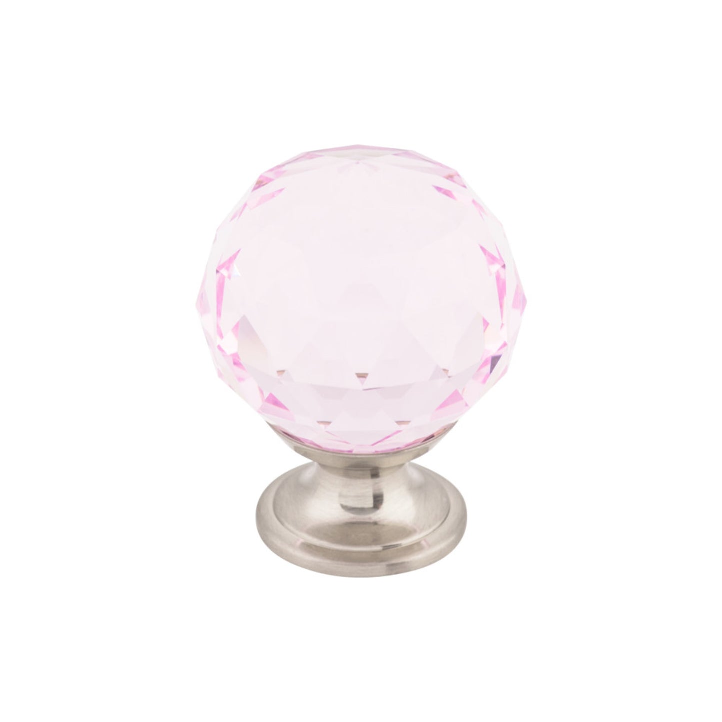 Top Knobs Pink Crystal Diameter Round Knob