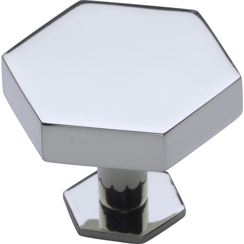 Modern Hex Cabinet Knob with Rosette