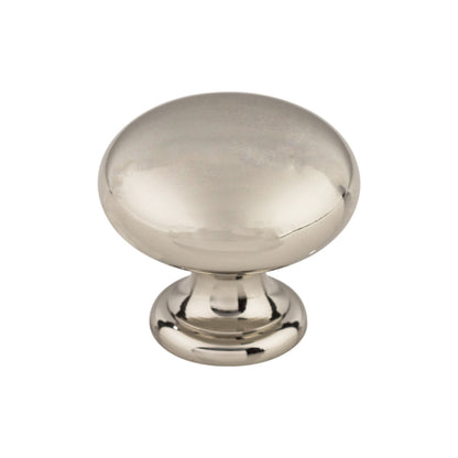 Top Knobs Asbury Mushroom Knob - 1 1/4" Dia. - Polished Nickel