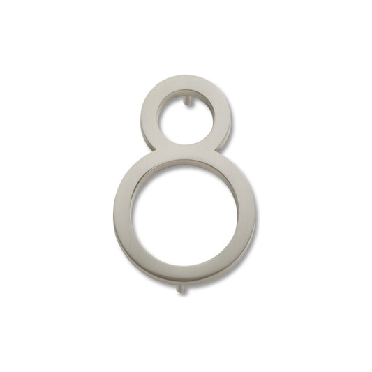 Atlas Modern Avalon 4-1/2" H  House Number (AVN8) - Brushed Nickel