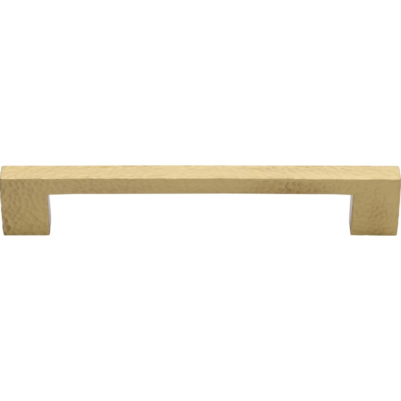Ashley Norton Hammered Urban Cabinet Pull - 3 3/4" CTC - Satin Brass