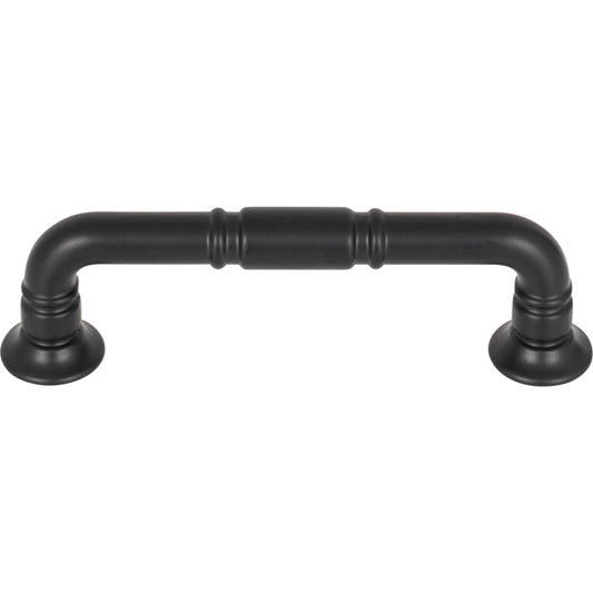 Top Knobs Kent 3 3/4" Center to Center Bar Pull - Flat Black