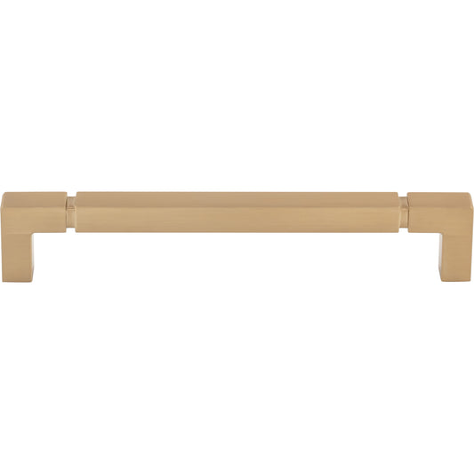 Top Knobs Langston 6 5/16" Center to Center Bar Pull - 6 5/16" CTC - Honey Bronze