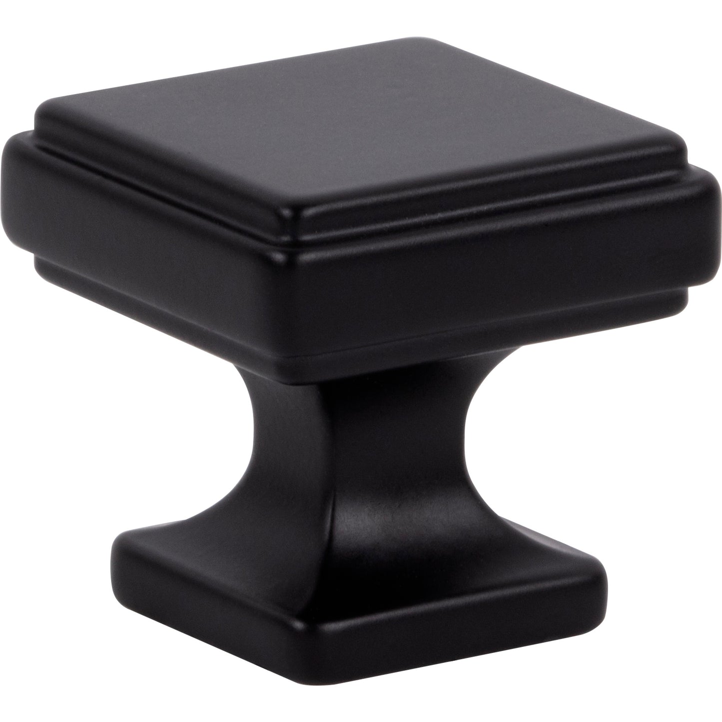 Atlas Kate 1 1/4" Length Square Knob (A201) - Matte Black