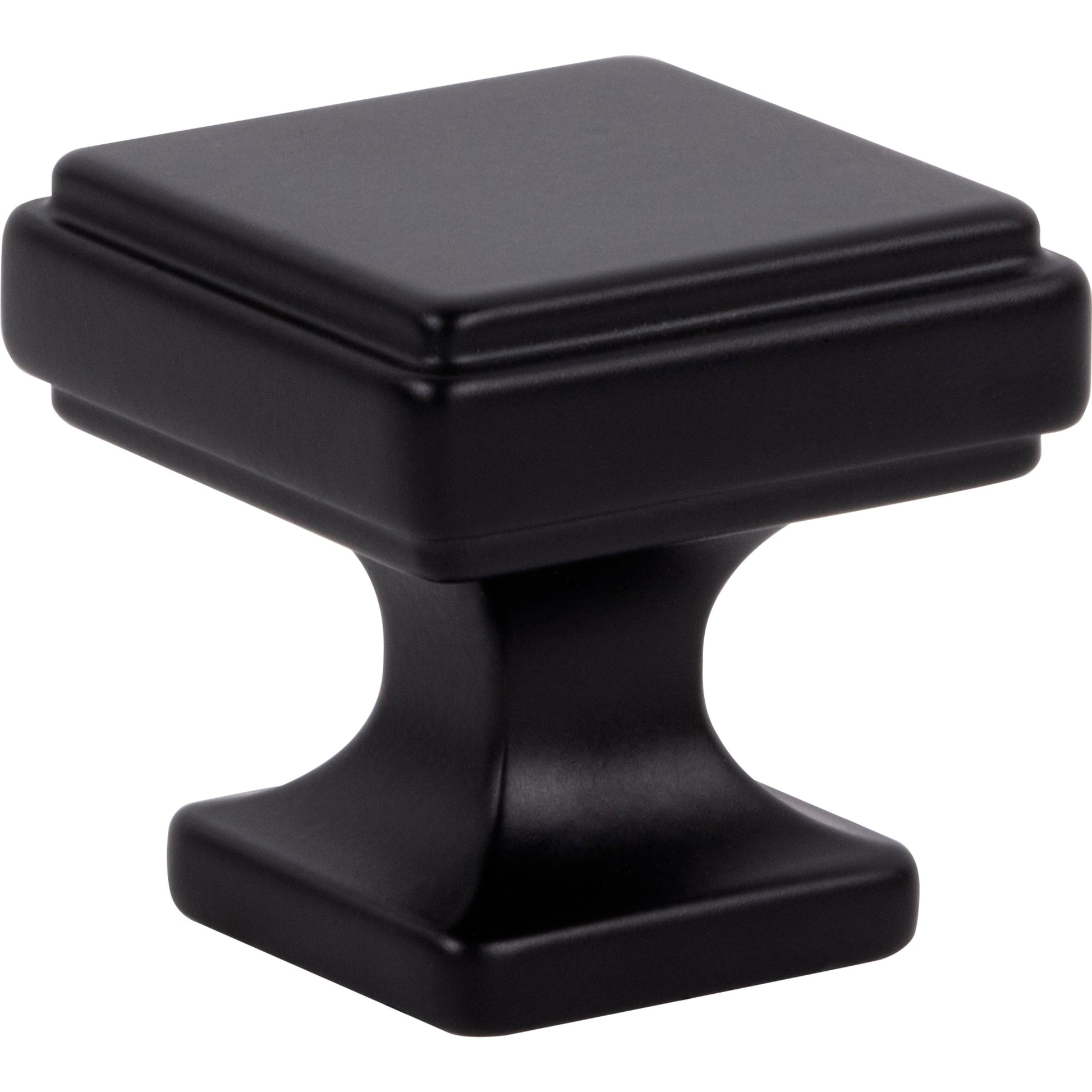 Atlas Kate 1 1/4" Length Square Knob (A201) - Matte Black