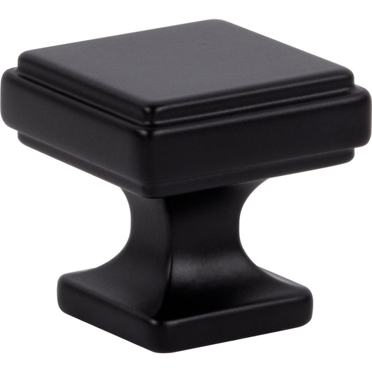 Atlas Kate 1 1/4" Length Square Knob (A201) - Matte Black