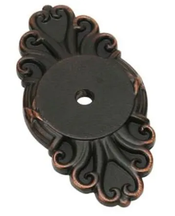 Ribbon & Reed Back Plate for Knob