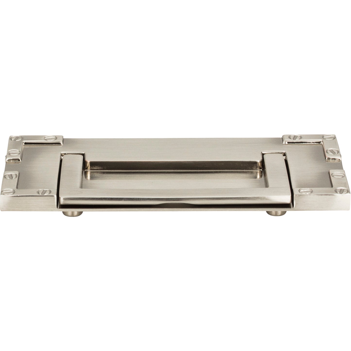 Atlas Campaign 3" Center to Center Drop Handle (380) - Brushed Nickel