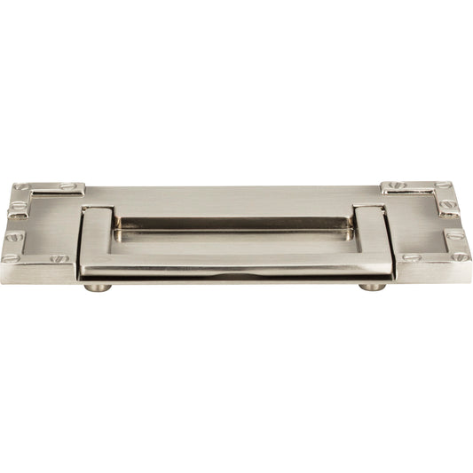 Atlas Campaign 3" Center to Center Drop Handle (380) - Brushed Nickel