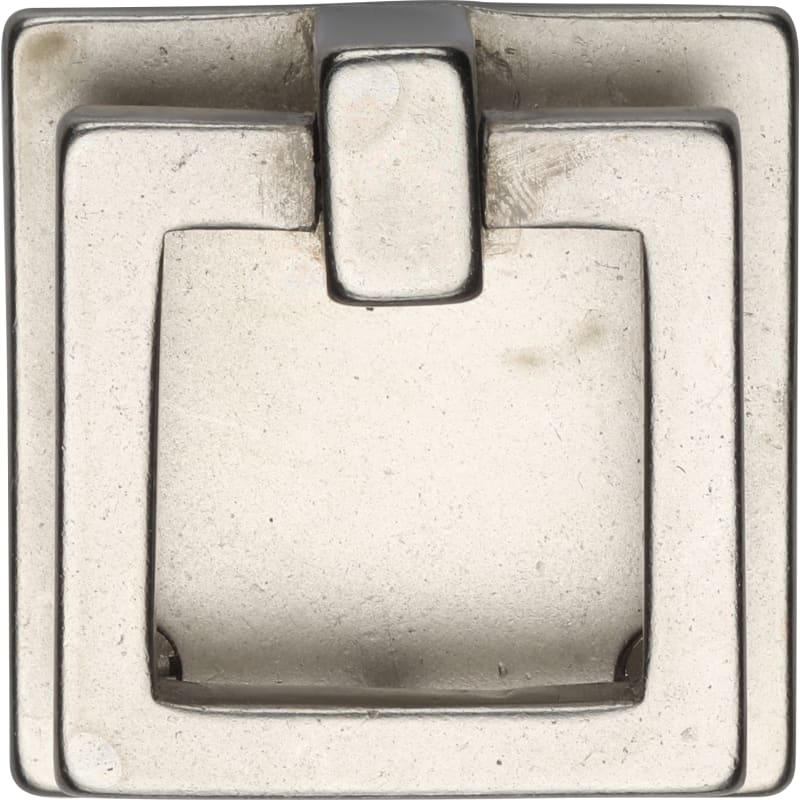 Ashley Norton Square Drop Pull on Plate - White Bronze