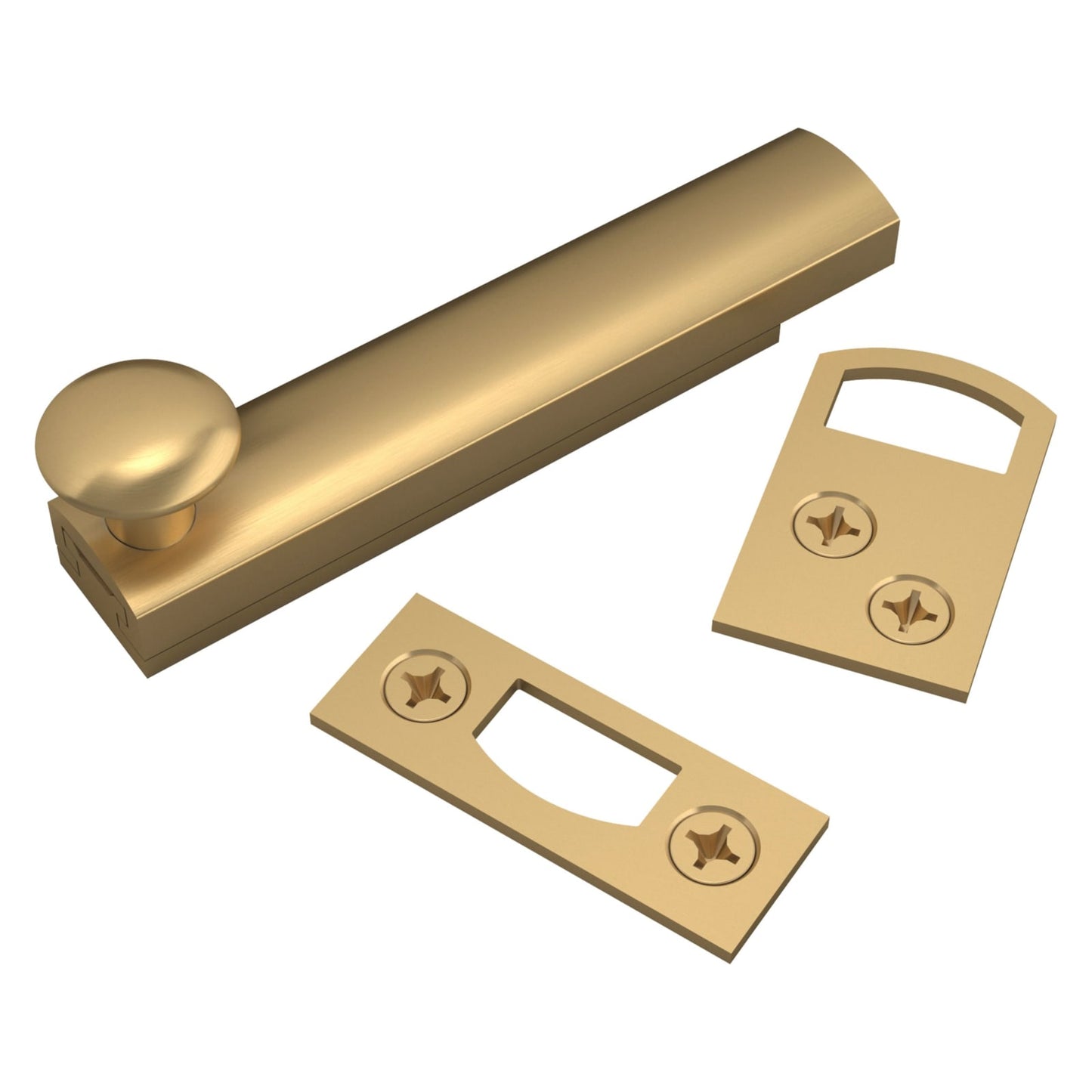 Baldwin Surface Bolt 3" in Vintage Brass