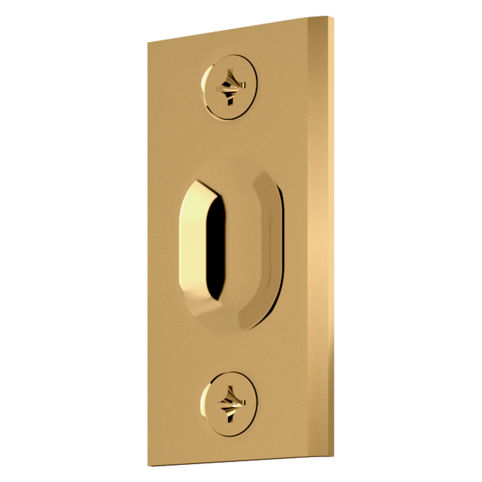 Baldwin Adjustable Ball Catch, Jamb Mounted in Lifetime (PVD) Polished Brass