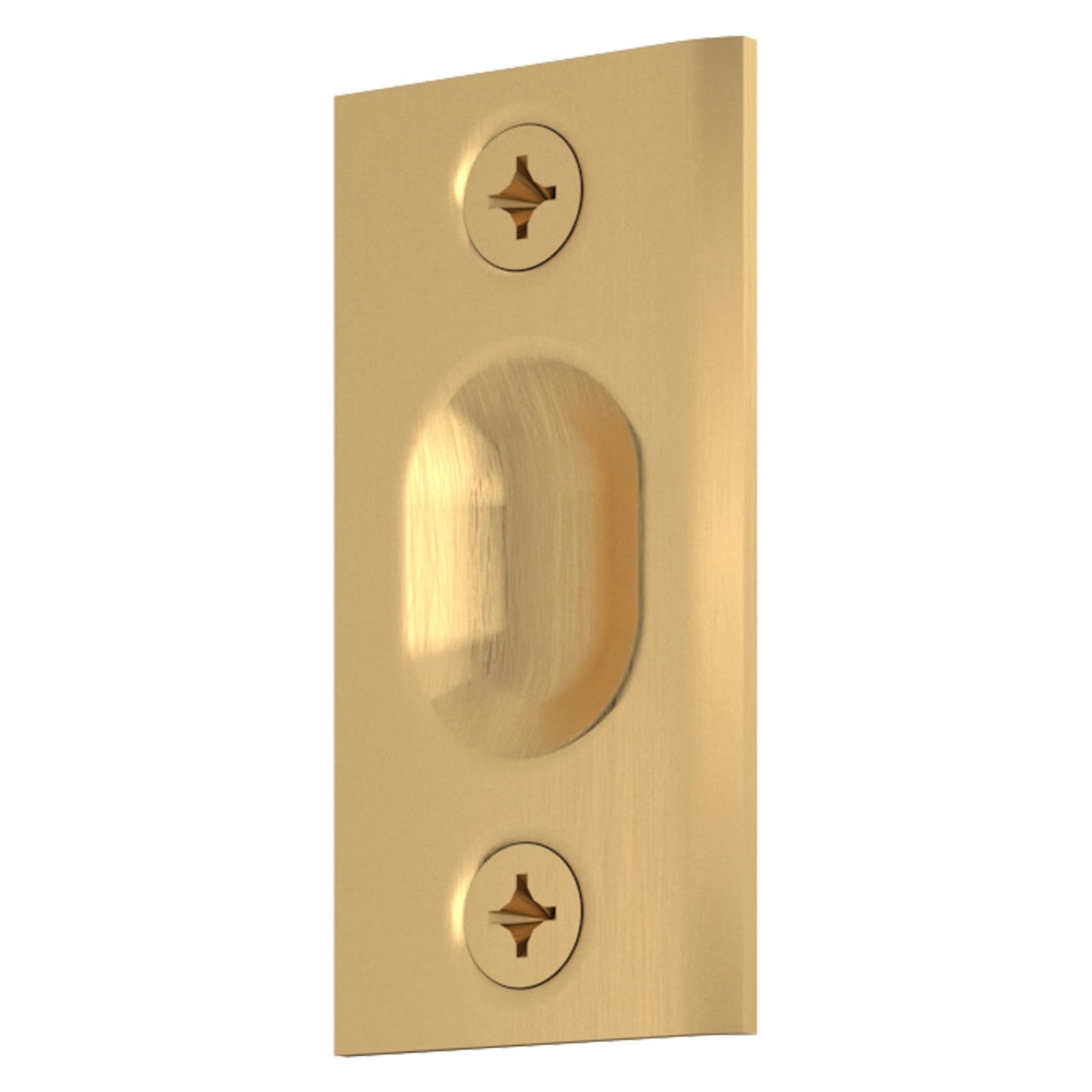 Baldwin Adjustable Ball Catch, Jamb Mounted in Lifetime (PVD) Satin Brass