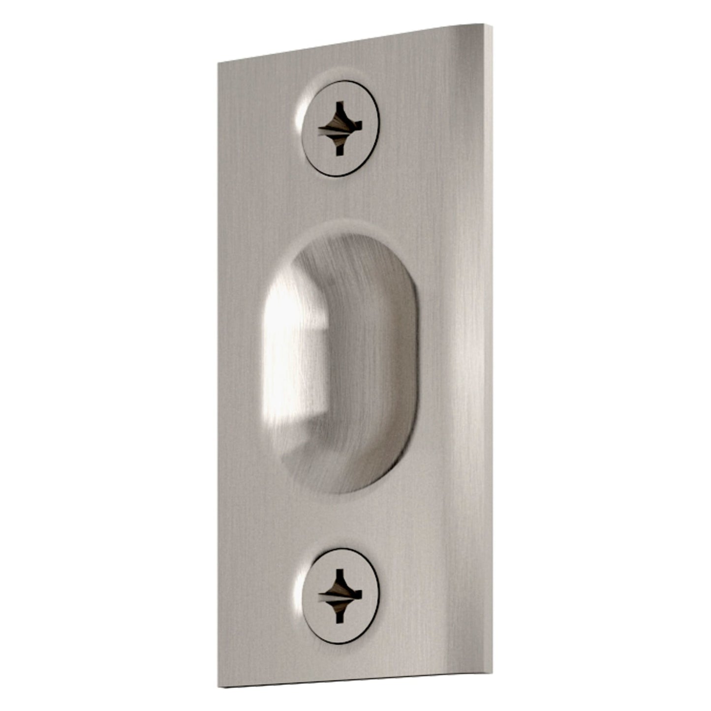 Baldwin Adjustable Ball Catch, Jamb Mounted in Lifetime (PVD) Satin Nickel
