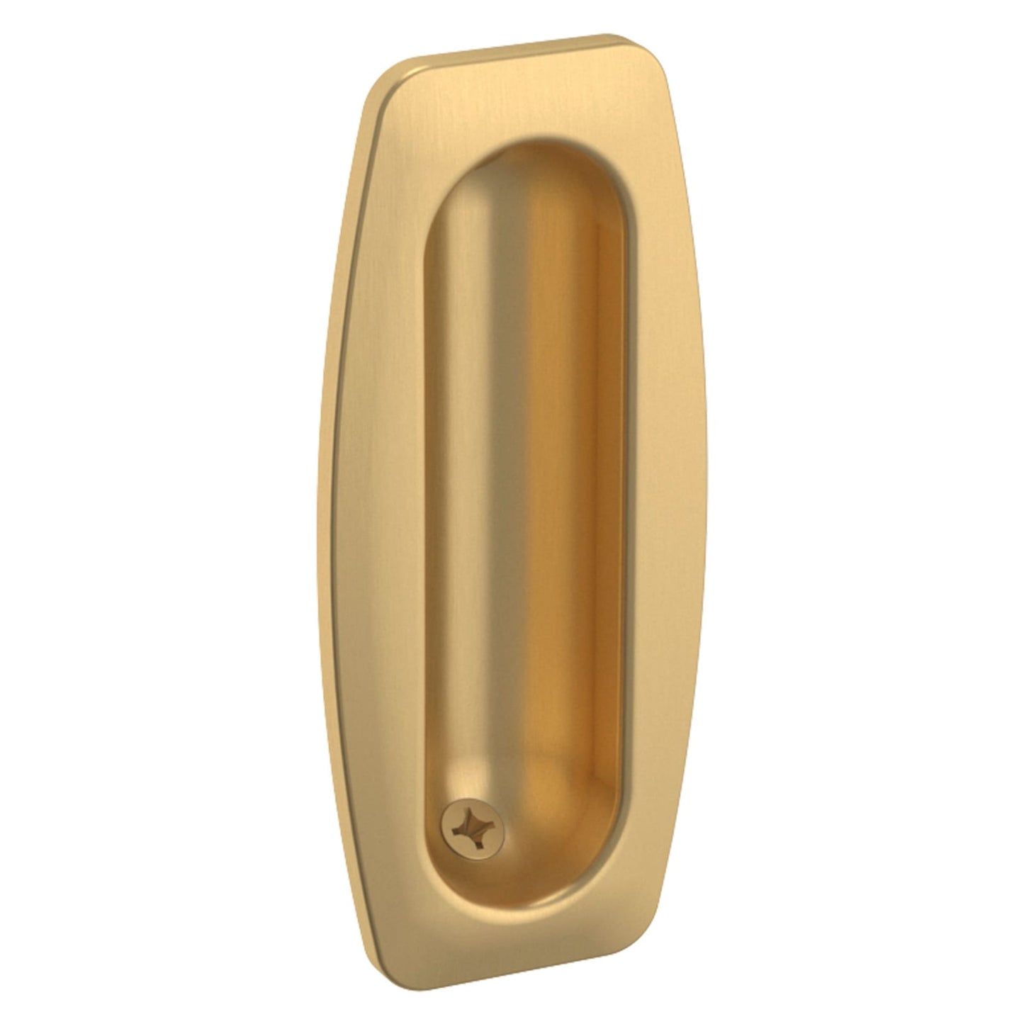 Baldwin Flush Pull in Vintage Brass