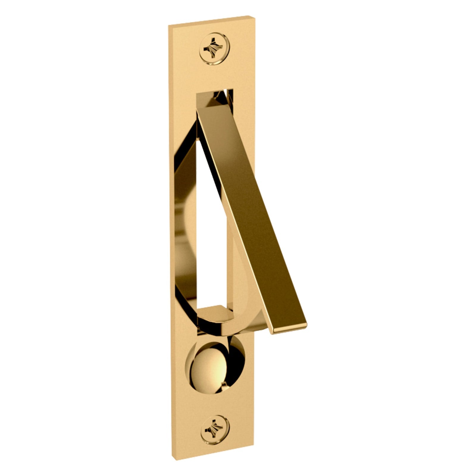 Baldwin Edge Pull in Lifetime (PVD) Polished Brass