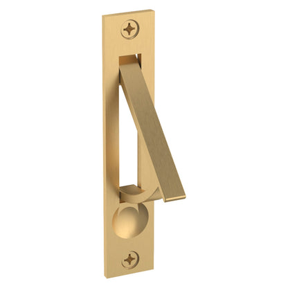 Baldwin Edge Pull in Vintage Brass