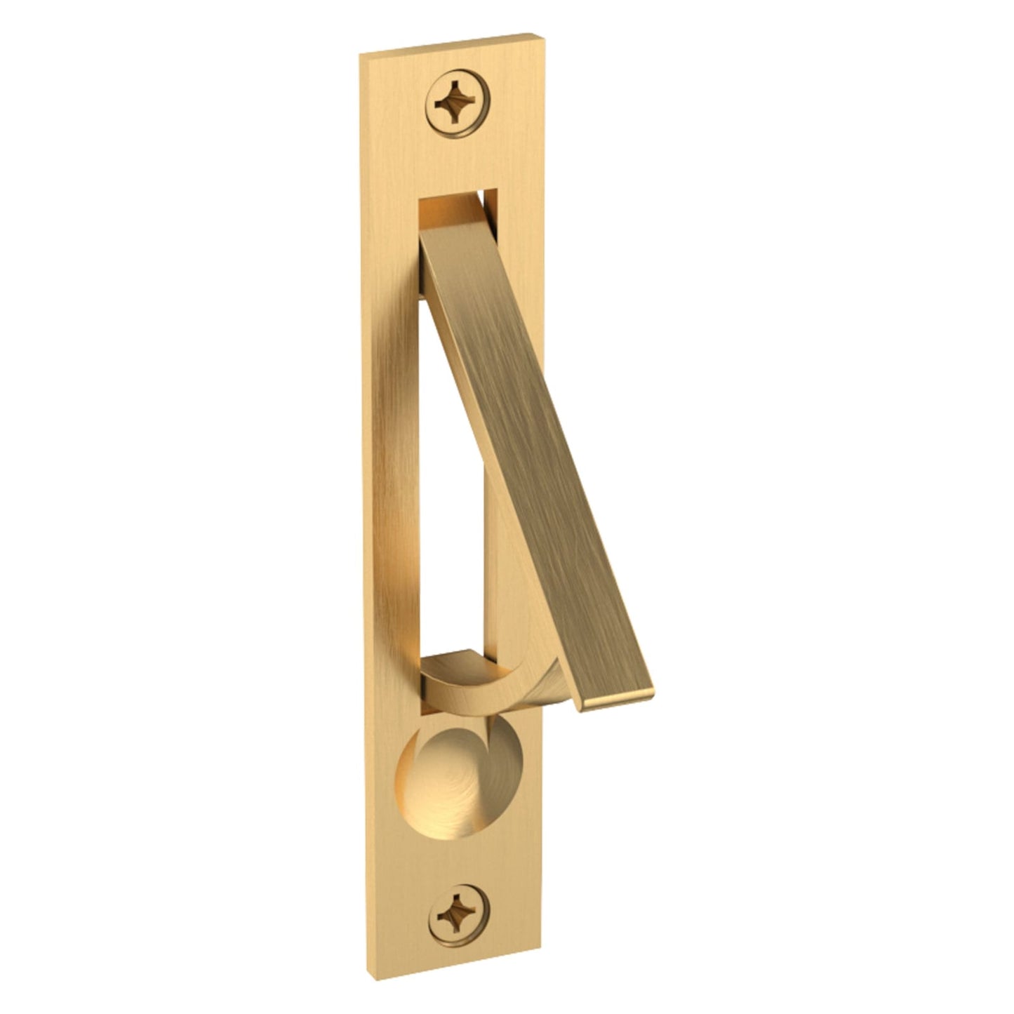 Baldwin Edge Pull in Lifetime (PVD) Satin Brass