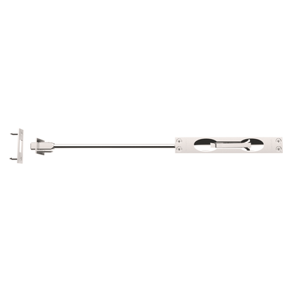 Baldwin Flush Bolt with 12" Rod in Lifetime (PVD) Polished Nickel