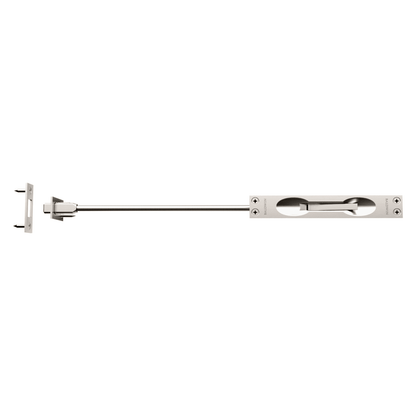 Baldwin Flush Bolt with 12" Rod in Lifetime (PVD) Satin Nickel