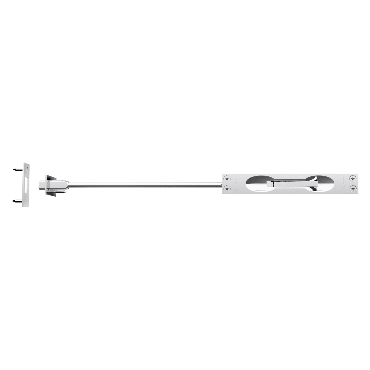 Baldwin Flush Bolt with 12" Rod in Polished Chrome
