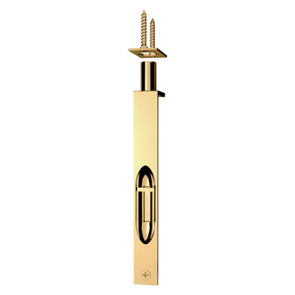 Baldwin Flush Bolt 6" in Lifetime (PVD) Polished Brass