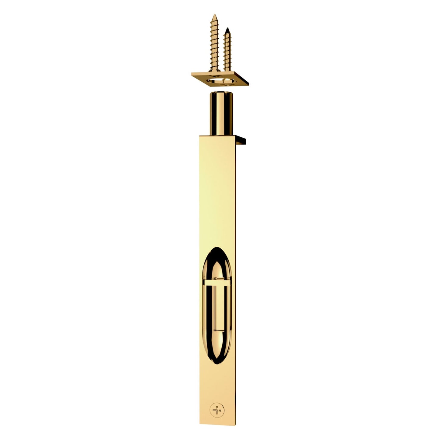 Baldwin Flush Bolt 6" in Non-lacquered Brass