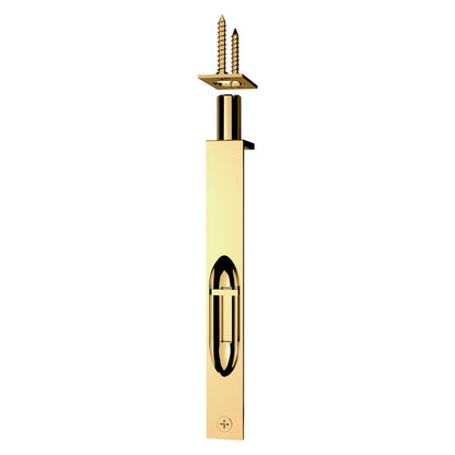 Baldwin Flush Bolt 6" in Non-lacquered Brass