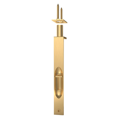 Baldwin Flush Bolt 6" in Lifetime (PVD) Satin Brass