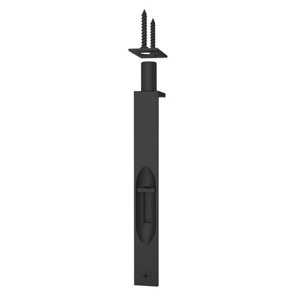 Baldwin Flush Bolt 6" in Satin Black