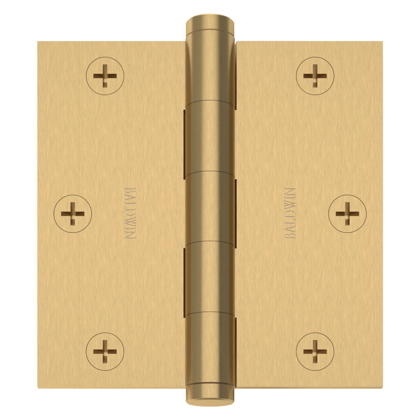 Baldwin Hinge 3-1/2" x 3-1/2" Square Corner in Vintage Brass