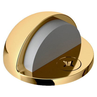 Baldwin Half Dome Door Bumper 1" in Non-lacquered Brass