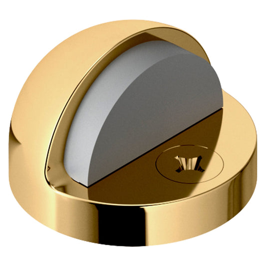 Baldwin Half Dome Door Bumper 1.2" in Polished Brass