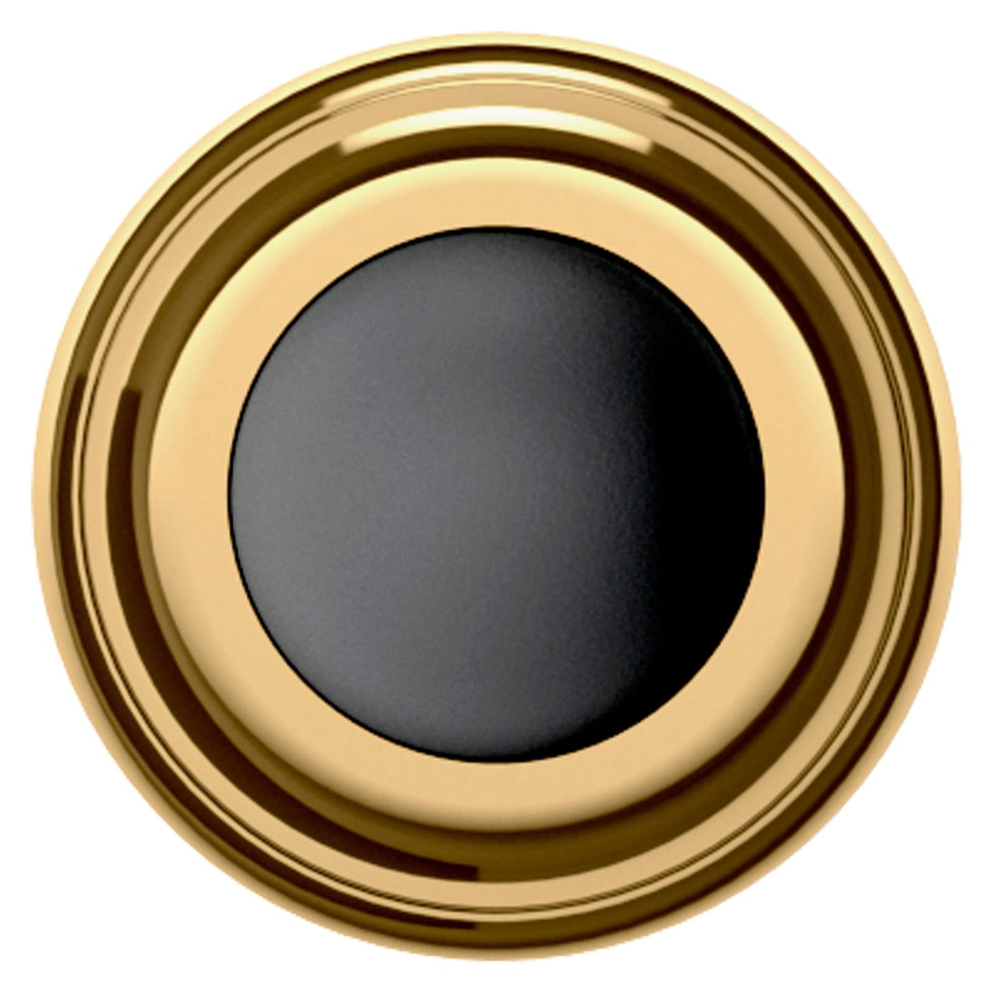 Baldwin Convex Wall Bumper 1" in Non-lacquered Brass