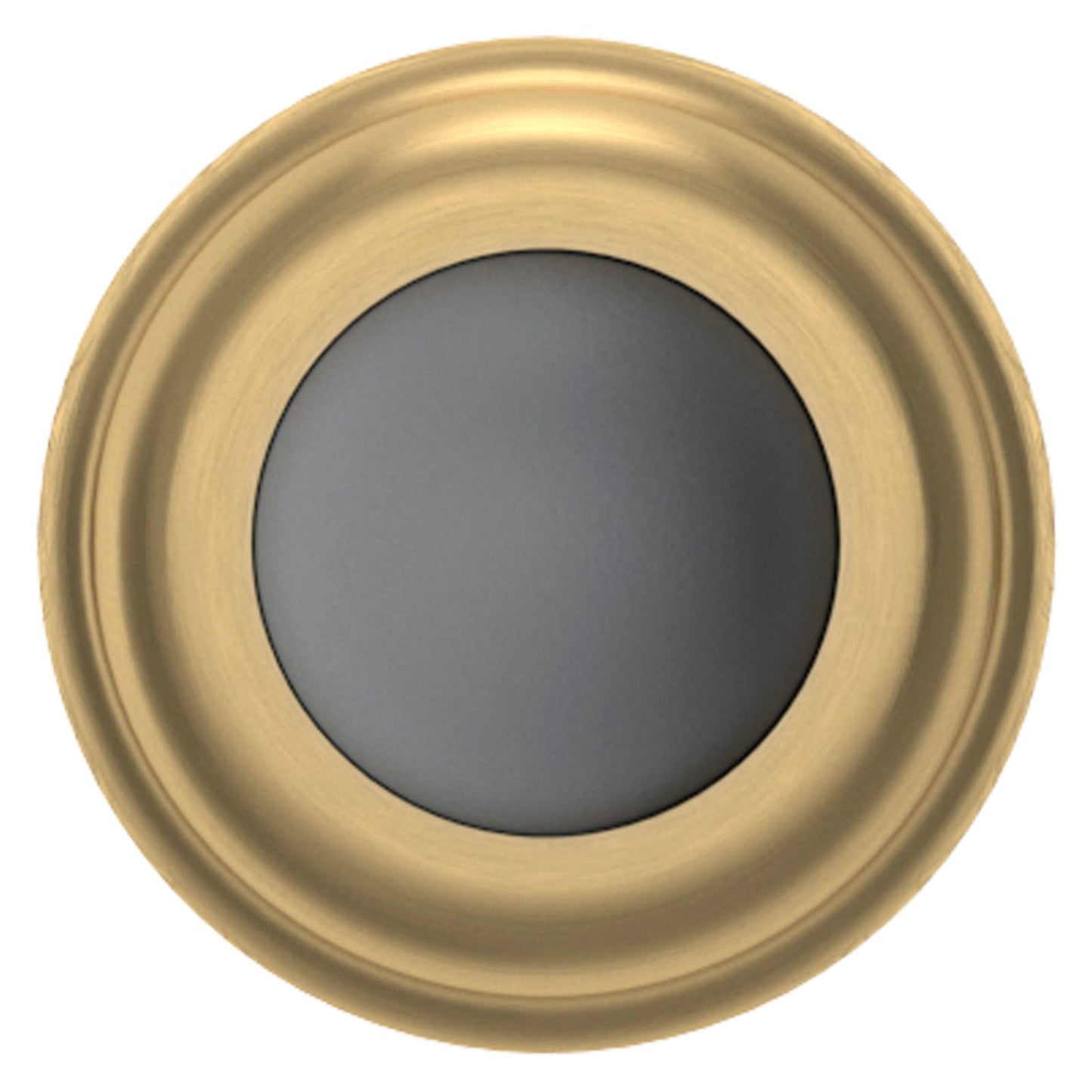 Baldwin Convex Wall Bumper 1" in Vintage Brass