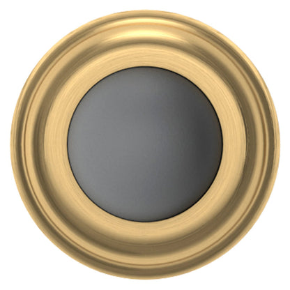Baldwin Convex Wall Bumper 1" in Lifetime (PVD) Satin Brass