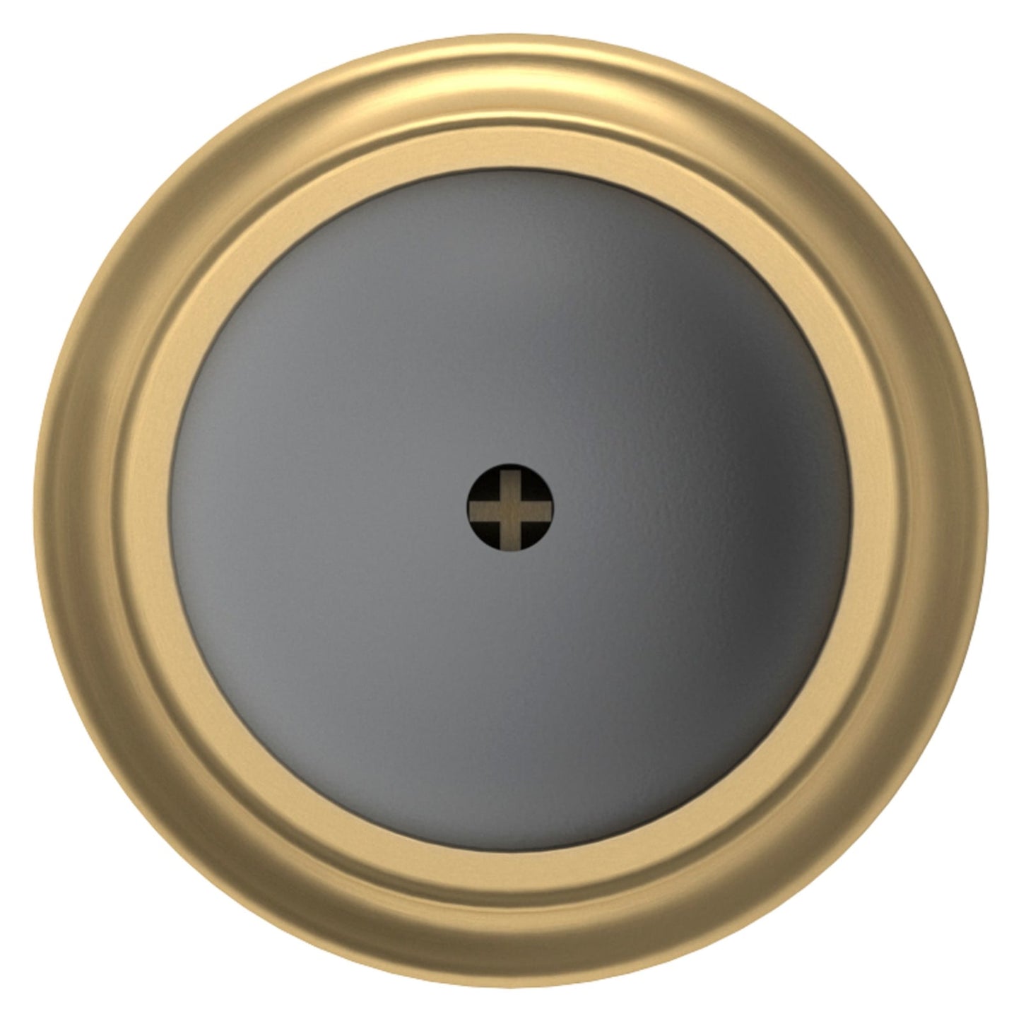 Baldwin Convex Wall Bumper in Vintage Brass