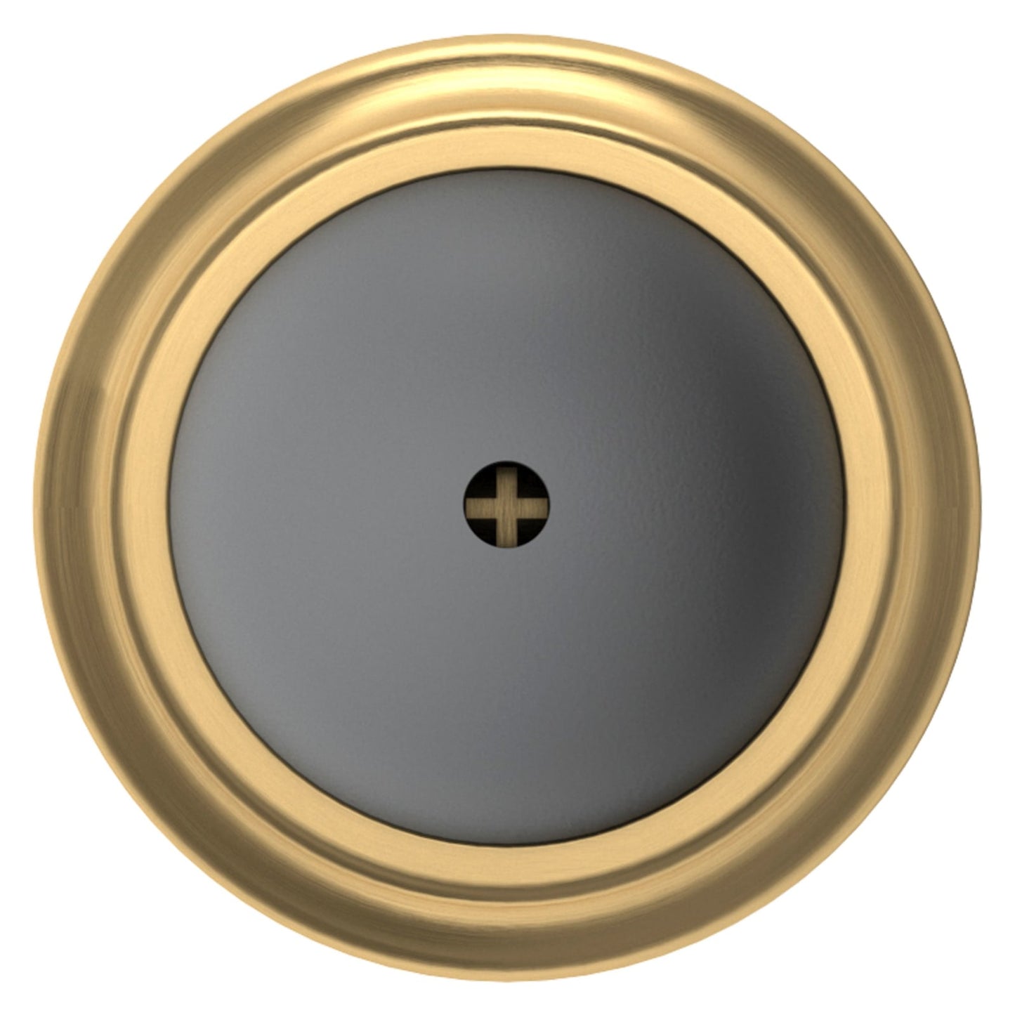 Baldwin Convex Wall Bumper in Lifetime (PVD) Satin Brass