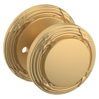 Baldwin Estate 5013 Edinburgh Knob Set in Vintage Brass