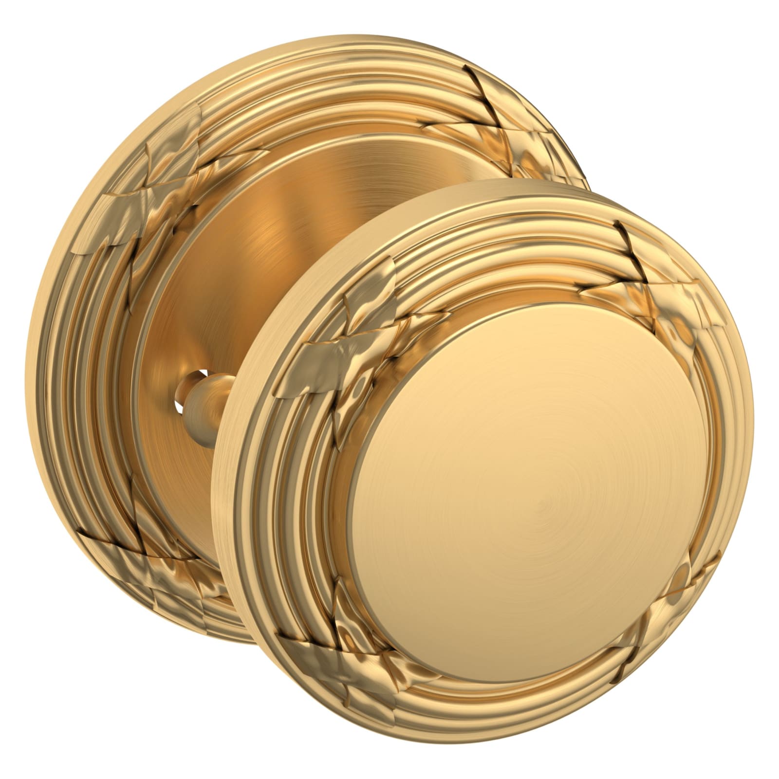 Baldwin Estate 5013 Edinburgh Knob Set in Lifetime (PVD) Satin Brass