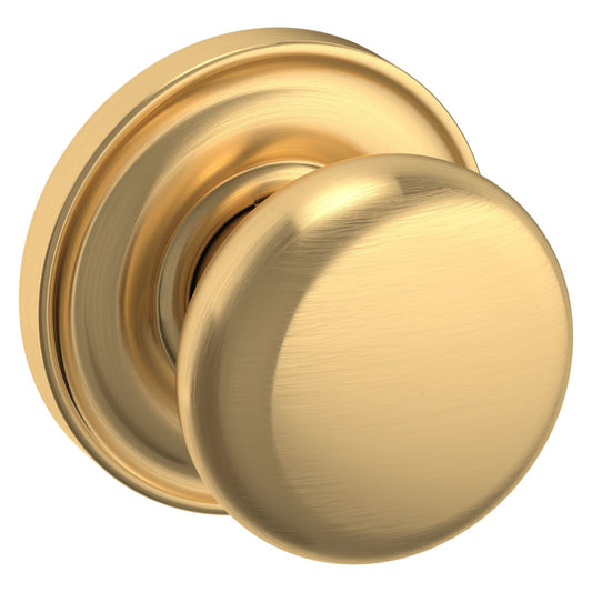 Baldwin Estate 5015 Classic Knob Set in Lifetime (PVD) Satin Brass