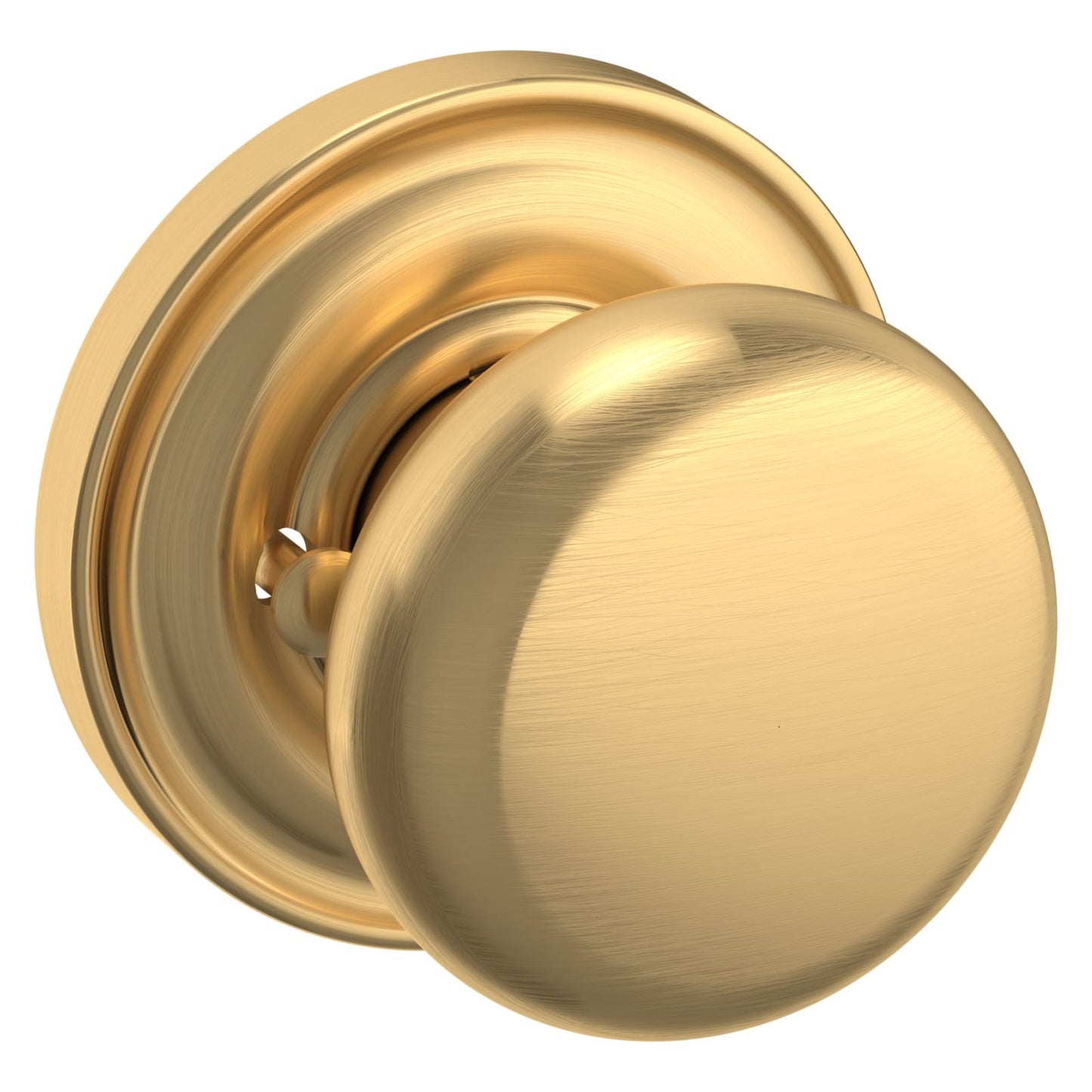 Baldwin Estate 5015 Classic Knob Set in Lifetime (PVD) Satin Brass
