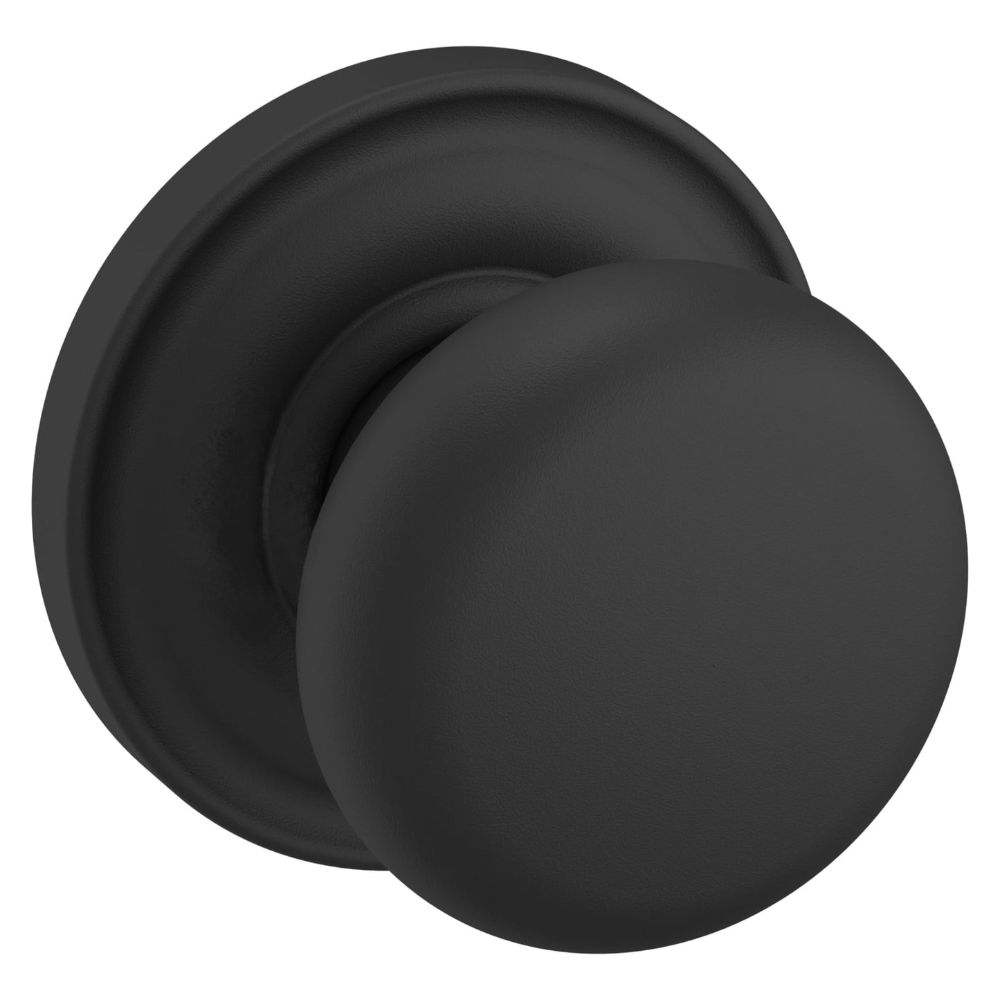 Baldwin Estate 5015 Classic Knob Set in Satin Black