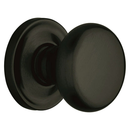 Baldwin Estate 5015 Classic Knob Set in Satin Black