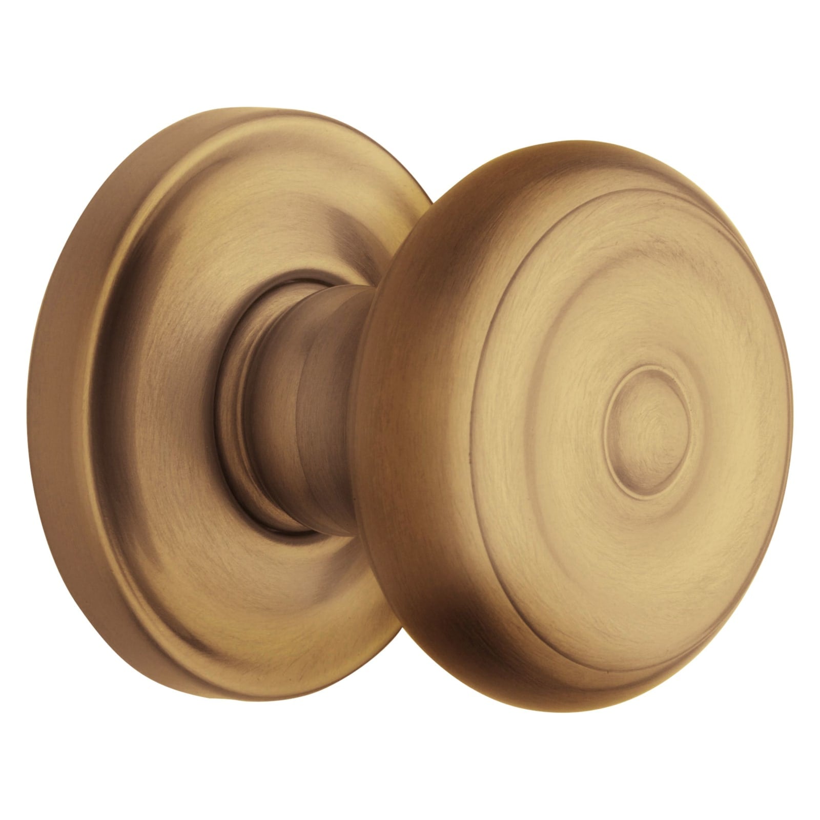 Baldwin Estate 5020 Colonial Knob Set in Vintage Brass