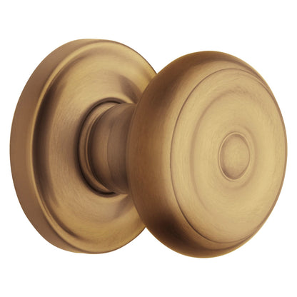 Baldwin Estate 5020 Colonial Knob Set in Vintage Brass